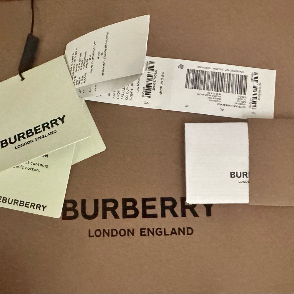 Burberry Checkered Canvas Sneakers - Picture 11 of 15